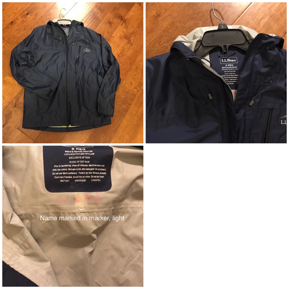 LL Bean rain jacket